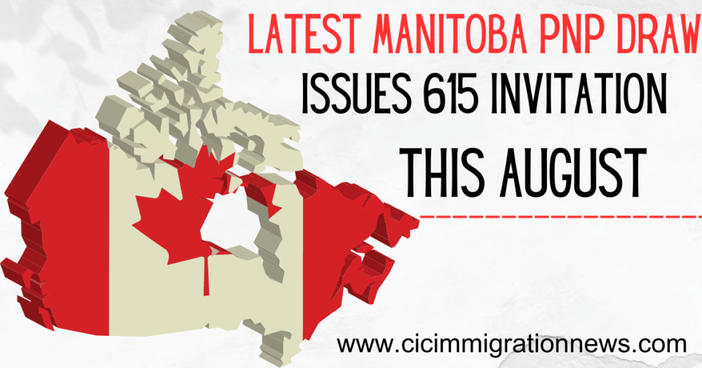 Latest Manitoba PNP draw issues 615 Invitations this August